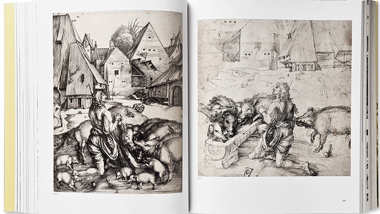 Seiten aus Kunstkatalog Dürer
