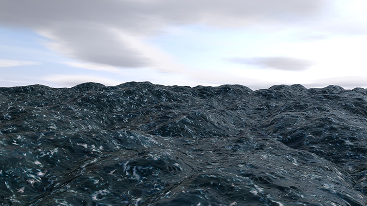 3D Modelling Ozean Wellen